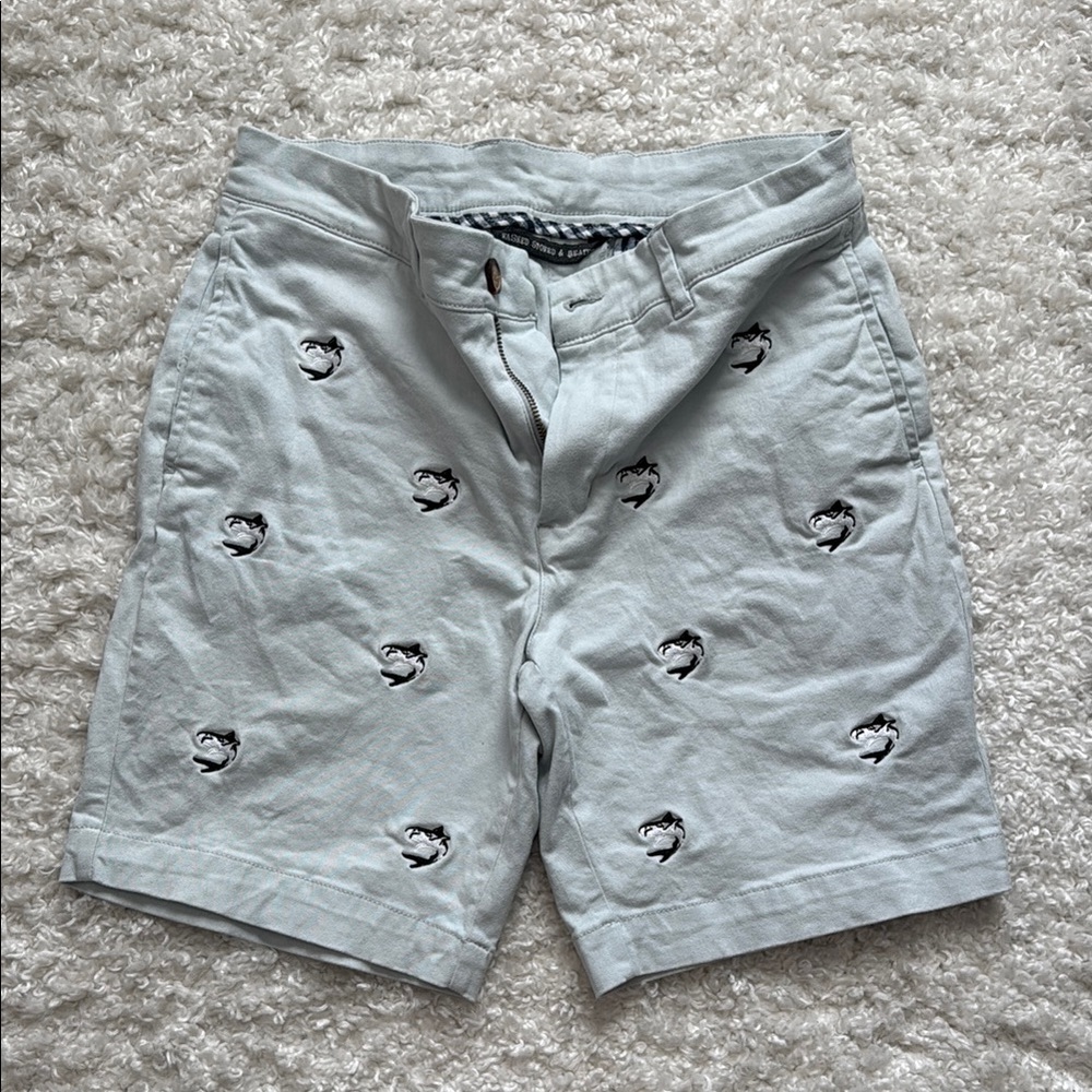 J. Crew Gray Embroidered Men's Shorts